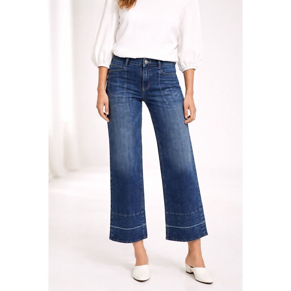 NWOT Anthropologie Pilcro Melanie wide leg crop Jean, Sz 29, $148 E17